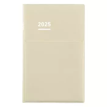 KOKUYO Jibun Notebook Biz Notebook 2025 Весна Ежемесячно Еженедельно A5 Тонкий Светло-Бежевый Начиная с Марта 2025 N-JB1LS-254