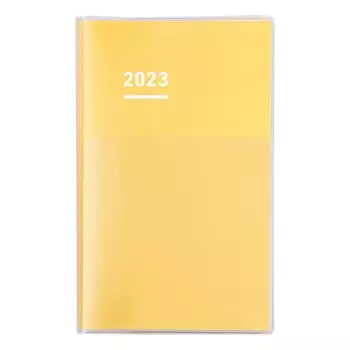 KOKUYO Jibun Notebook DIARY Notebook 2023 A5 Slim Monthly & Weekly Yellow Ni-JCD1Y-23 Starting in November 2022