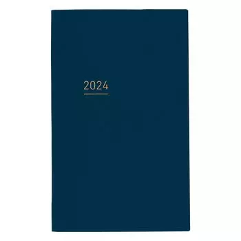 KOKUYO Jibun Notebook Lite Notebook 2024 A5 Slim Monthly & Weekly Navy N-JL1DB-24 Starting in December 2023