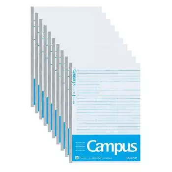 KOKUYO Note Campus Note B5 Диаграмма Линейка 7 мм Линейка 30 листов Синий 10 книг Набор No-F3AK-BX10