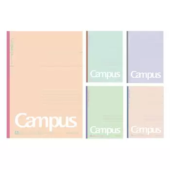 KOKUYO Note Campus Note B5 Dot A Ruled Limited Mineral Color 5 Color Pack No-3CATN-L37X5