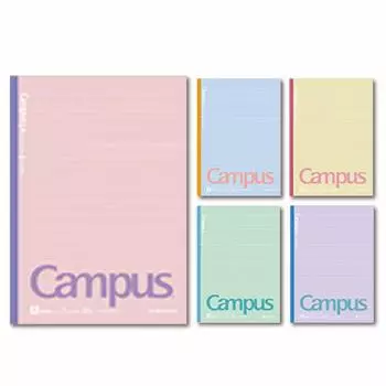 KOKUYO Note Campus Note Limited B5 Dotted A-lined Cotton Color 5-Book Pack No-3CATN-L31X5