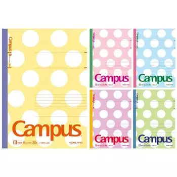 KOKUYO Note Campus Note Limited Colorful Soap 5 Books B Ruled No-3BN-L30X5