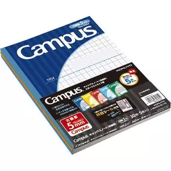 KOKUYO Note Campus Note Limited Edition Sports Stripe 5 Color Pack No-30VS10-5L1X5