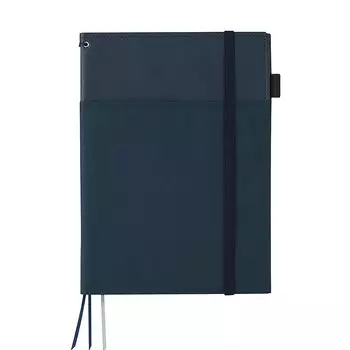 KOKUYO Note Cover Systemic Ring Note Compatible B5 Leather-like Navy 40 Sheets No-V683B-DB