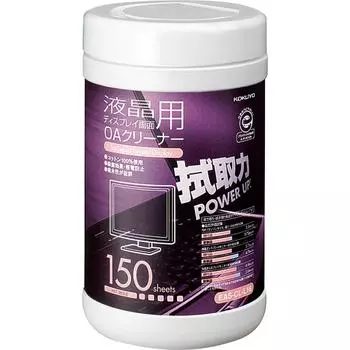 KOKUYO OA Cleaner for LCD Screens, 150 Sheets EAS-CL-L16
