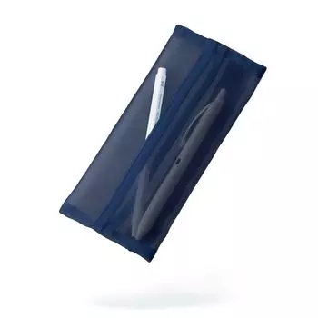 KOKUYO Pencil Easy to Take-In-Slish Case, сетчатый, легкий, тонкий, плоский, F-VBF280DB тёмно-синий