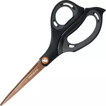 KOKUYO Scissors Long Thick Blade Aero Fit Superior Titanium Glueless Hasa-PH240D