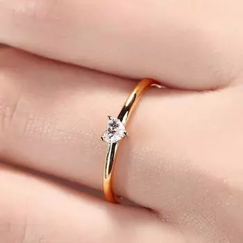 Кольца с сердечками золотого цвета для женщин, модные минималистичные кольца с кубическим цирконием, неаллергенные ювелирные изделия, аксессуары для обручальных колец 9