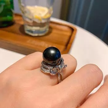 Кольцо Ao Fritillary Pearl для женщин, модное, креативное, ювелирное, регулируемое, модное, на руку