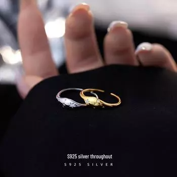 Кольцо Banyan Tree S925 Silver Polaris Oval Star Diamond Ring - французский дизайн для женщин RS1016 платиновый