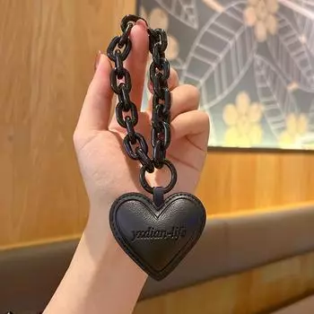Кольцо-цепочка Love Leather Yxdian-life Keychain Подвеска Trend Star Flower Mickey Head Accessories Key Chain Bag Trinket Women
