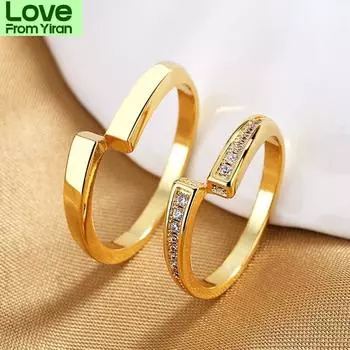 Кольцо Creative Element для пары, кольцо Love Borderless для мужчин и женщин, простое обручальное кольцо, комплект модных ювелирных изделий, подарок