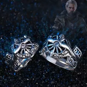 Кольцо для игры Final Fantasy XV Regis Lucis Caelum, регулируемые кольца унисекс для косплея, ювелирные аксессуары, реквизит, подарок resizable