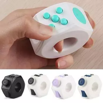 Кольцо для игры в мини-игру, метод многократной игры, 6 сторон, кольцо для снятия стресса, игрушка для детей фиолетовый