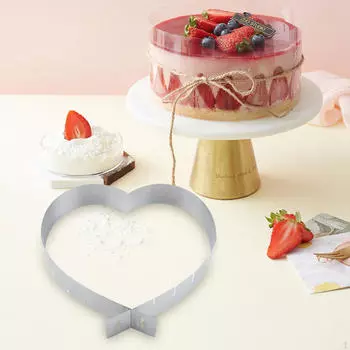Кольцо для мусса, кекс, 6-12 дюймов, регулируемые кольца для торта «сделай сам», инструмент для сыра для салата