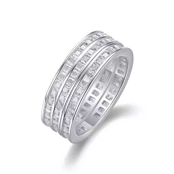 Кольцо для роста Wanton Silver S925 с муассанитом и высоким кольцом, новое Beauty 5