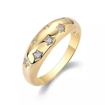 Кольцо из серебра и золота 925 пробы, женское, легкое, роскошное, высокого класса, с муассанитом Ins Wind Beauty 5