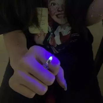 Кольцо Love Luminous Ring Регулируемый размер Парное кольцо розовый