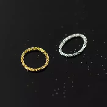 Кольцо с искрящейся гипсофилой из стерлингового серебра S925, простое вегетарианское кольцо на палец для женщин, ювелирные украшения для свадебных аксессуаров 8 золотой
