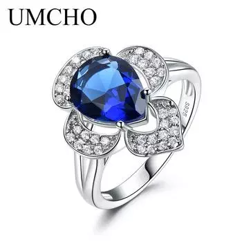 Кольцо UMCHO из настоящего серебра 925 пробы 6