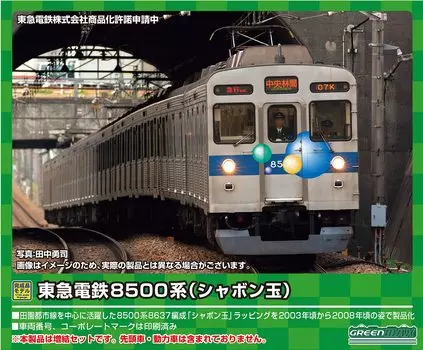 Колея Greenmax N Tokyu Railway серии 8500 (пузырь) дополнительный промежуточный вагонный набор из 6 (без власти) 50072 модель поезда