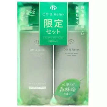 Количество или набор для спа-шампуней Deep Cleanse 260 мл Relaxing Forest Bathing Scent Compact Bottle Set [Ограниченный пакет] Off&Relax