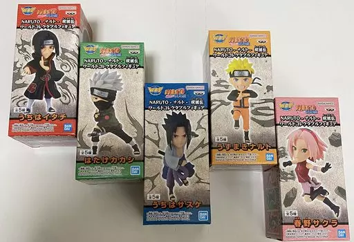 Коллекционная фигурка NARUTO Shippuden World, все 5 типов, полная комплектация