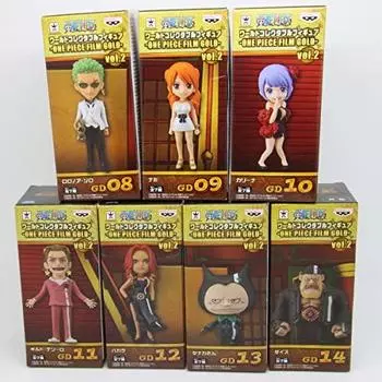 Коллекционная фигурка One Piece World -ONE PIECE FILM GOLD-vol.2, набор из 7 типов