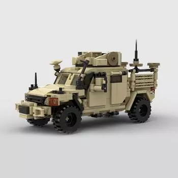Коллекционная серия Международный MXT-MV Бронеавтомобиль Хаски Конструктор Сборные Кирпичики Армейская Боевая Техника Модель Дисплей Игрушка PDF Guide by Email
