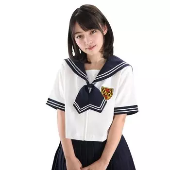 Коллекционная школьная форма Era High School 2, короткий рукав, матроска, темно-синего цвета, белого цвета, размер M, косплей, костюм A&T для женщин