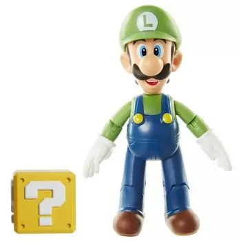 Коллекция фигурок Sanei Boeki Super Mario плюс Луиджи с блоком Hatena FCP-002
