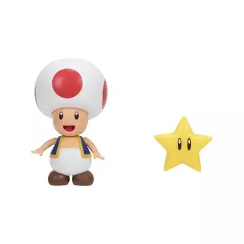 Коллекция фигурок Sanei Boeki Super Mario плюс жаба с суперзвездой FCP-005