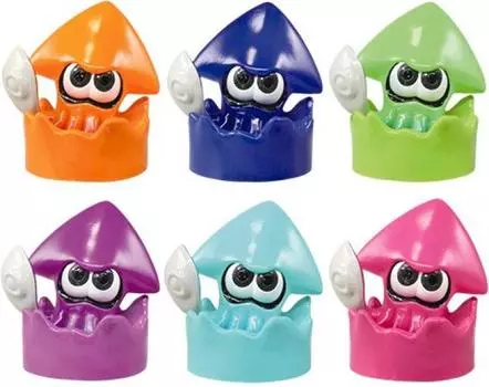 Коллекция капсул Splatoon Splash Cap, все 6 типов наборов