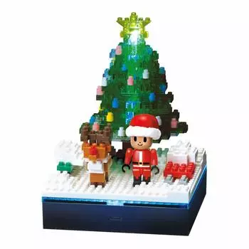 Коллекция Nanoblock Stories. Оптоволоконная светодиодная рождественская елка + NBH_018