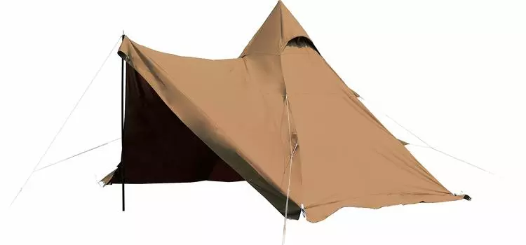 Коллекция One Pole Spark All Easy Inner Tent и Fly Pole Brown Cotton Tent [Campers Yamazen] Палатка, Кемпинг, На открытом воздухе, Устойчивая, Сезоны, Установка,