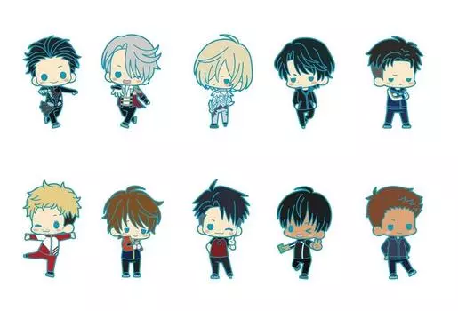 Коллекция резиновых ремешков Yuri on ICE 1BOX 10 штук всего 10 видов