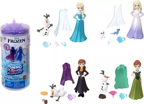 Коллекция Snow Watery Snow Magic, 2 мини-аксессуара 956A Disney/Frozen Reveal! (Удивительная кукла) [Набор сюрпризов] [Кукла-наряд] [Мини-кукла, набор] [Возрасты