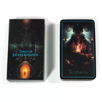 Колода карточных игр Таро Священных Королевств, 78 шт. Карты Оракула для духовного и энергетического резонанса, 10,3x6 см