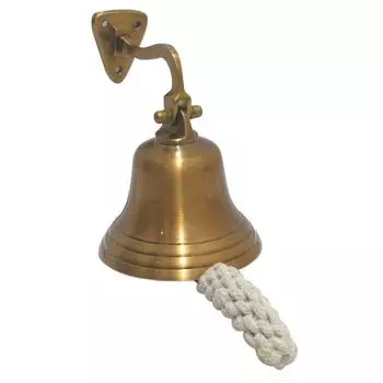 Колокольчик настенный из латуни (4 дюйма, Коричневый)