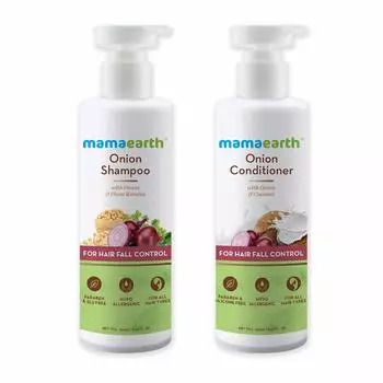 Комбинированный лук Mamaearth против выпадения волос (Шампунь и кондиционер)- 200мл