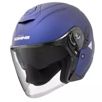 KOMINE FL Composite FRP Jet Helmet for Mat Metal M HK-172 Motorcycles, Blue,