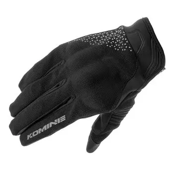 Komine Motorcycle Gloves Protective Mesh Gloves Brave Black Delta Gray XL GK-1833