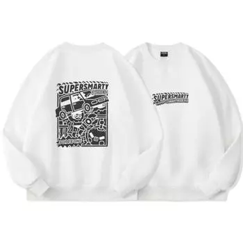 Комикс толстовка с капюшоном утолщенная 2XL