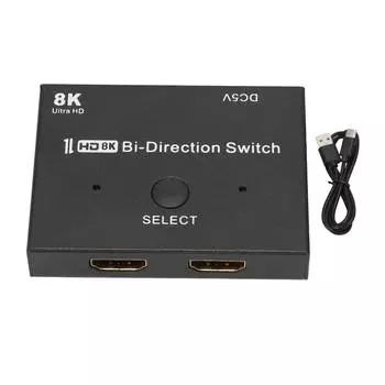 Коммутатор интерфейса мультимедиа HD 48 Гбит/с 2x11x2 двунаправленный разветвитель поддерживает 8K 60 Гц 30 Гц 4K