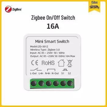Коммутатор Tuya Smart ZigBee 16A с поддержкой Z2M E-Microlink Zigbee 16A