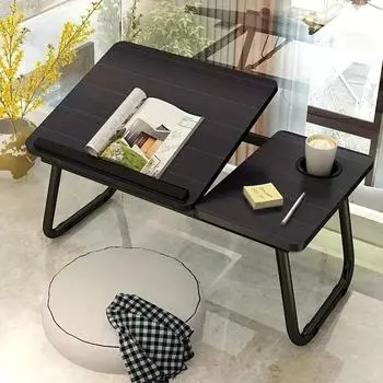 Компьютерный стол Lazy Desk с эргономичным дизайном, встроенный складной стол с регулируемой высотой, компактный и практичный розовый