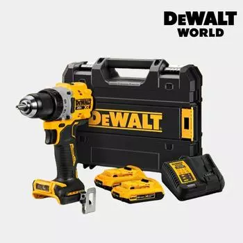 Компактная дрель-шуруповерт DeWalt 20V MAX Charging DCD800D2T, набор из 2 аккумуляторов