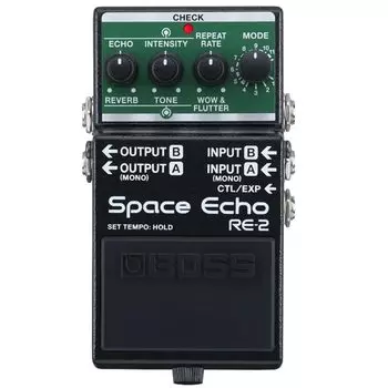 Компактная педаль BOSS Space RE-2 Echo чёрный