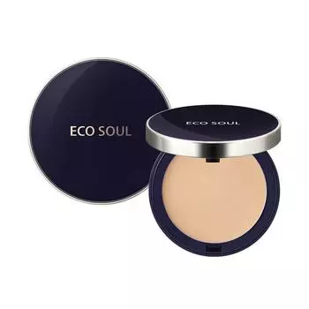 Компактная тушь Eco Soul Perfect Cover Pact 11 г, 21 светло-бежевый, 1 шт.